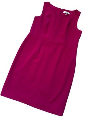 Kasper Fuschia Sleeveless Sheath Midi Dress Size 16P